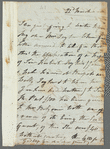 Unidentified sender to unidentified recipient, autograph letter