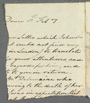 Unidentified sender to unidentified recipient, autograph letter (fragment)