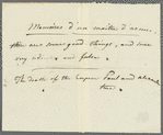 Unidentified sender, memo
