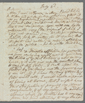 Unidentified sender to unidentified recipient, autograph letter (incomplete)