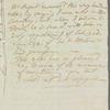 Unidentified sender to unidentified recipient, autograph letter (incomplete)