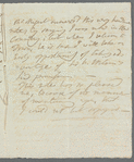 Unidentified sender to unidentified recipient, autograph letter (incomplete)
