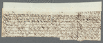 Unidentified sender to unidentified recipient, letter (fragment)