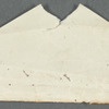 Unidentified sender to unidentified recipient, two envelope fragments