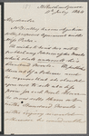 Alfred Turner to John Shephard, autograph letter signed