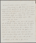 Unidentified sender to "My dear sir," letter (copy)