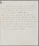 Unidentified sender to "My dear sir," letter (copy)