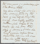 William Ogilvie Porter to "Dear Madam," autograph letter signed