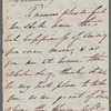 Georgiana Fitzroy to Jane Porter, autograph letter signed