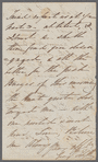 Georgiana Fitzroy to Jane Porter, autograph letter signed