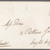 Sir James Emerson Tennent to Jane Porter, autograph letter signed