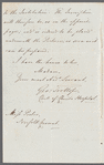 George Trollope to Jane Porter, autograph letter signed
