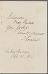 Josiah Forshall to Jane Porter, autograph letter signed