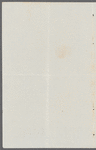 A. De Berg to Jane Porter, autograph letter signed