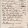 Jane Porter, autograph memo