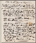 Jane Porter, autograph memo