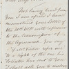 John Shephard to Jane Porter, autograph letter signed