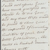 John Shephard to Jane Porter, autograph letter signed
