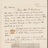 Robert Shelton Mackenzie to Jane Porter, autograph letter signed