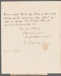 Robert Shelton Mackenzie to Jane Porter, autograph letter signed