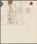 Robert Shelton Mackenzie to Jane Porter, autograph letter signed