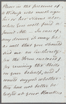 John Shephard to Jane Porter, autograph letter signed