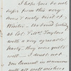 John Shephard to Jane Porter, autograph letter signed
