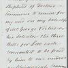 John Shephard to Jane Porter, autograph letter signed