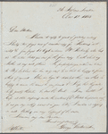 George Henry Virtue to Jane Porter, autograph letter signed