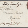 Diana Anne Hamlyn-Williams, Lady Hamlyn-Williams to Jane Porter, envelope (empty)