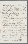 Elizabeth Morgan to Jane Porter, autograph letter signed
