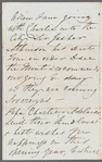 Elizabeth Morgan to Jane Porter, autograph letter signed