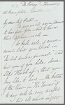 Anna Maria Hall to Jane Porter, autograph letter signed