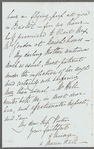 Anna Maria Hall to Jane Porter, autograph letter signed