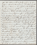 Samuel Bromhead to Jane Porter, autograph letter signed