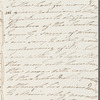 Miss Addington to Jane Porter, autograph letter signed
