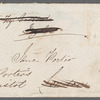 Susanna Hunter to Jane Porter, autograph letter signed