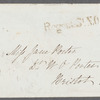 Harriet Shephard to Jane Porter, autograph letter