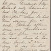 Adelaide Taylor to Jane Porter, autograph letter signed