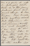 Adelaide Taylor to Jane Porter, autograph letter signed