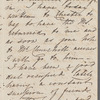 Adelaide Taylor to Jane Porter, autograph letter signed