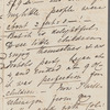 Adelaide Taylor to Jane Porter, autograph letter signed