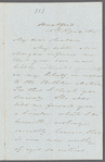 Francis Augustus Burdett Bonney to Jane Porter, autograph letter signed