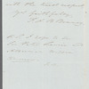 Francis Augustus Burdett Bonney to Jane Porter, autograph letter signed