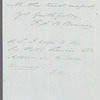 Francis Augustus Burdett Bonney to Jane Porter, autograph letter signed