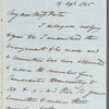 Sir Peter Laurie to Jane Porter, autograph letter signed