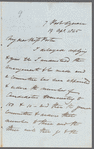 Sir Peter Laurie to Jane Porter, autograph letter signed