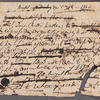 Jane Porter to John Backington [?], autograph letter (copy)