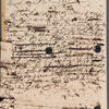 Jane Porter to John Backington [?], autograph letter (copy)