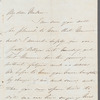 Catherine E. M. Conway to Jane Porter, autograph letter signed
